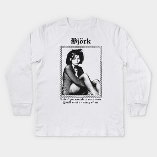 Björk -------- Army Of Me -------- Kids Long Sleeve T-Shirt